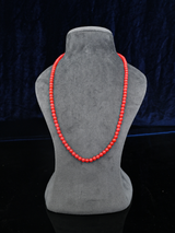 Classic Red Single Stranded Beaded Mala