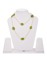 Contemporary Western Style Colored Stone Necklace