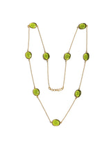 Contemporary Western Style Colored Stone Necklace