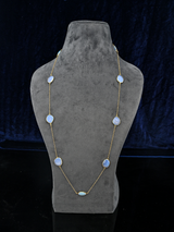 Contemporary Western Style Colored Stone Necklace
