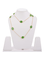 Contemporary Western Style Colored Stone Necklace