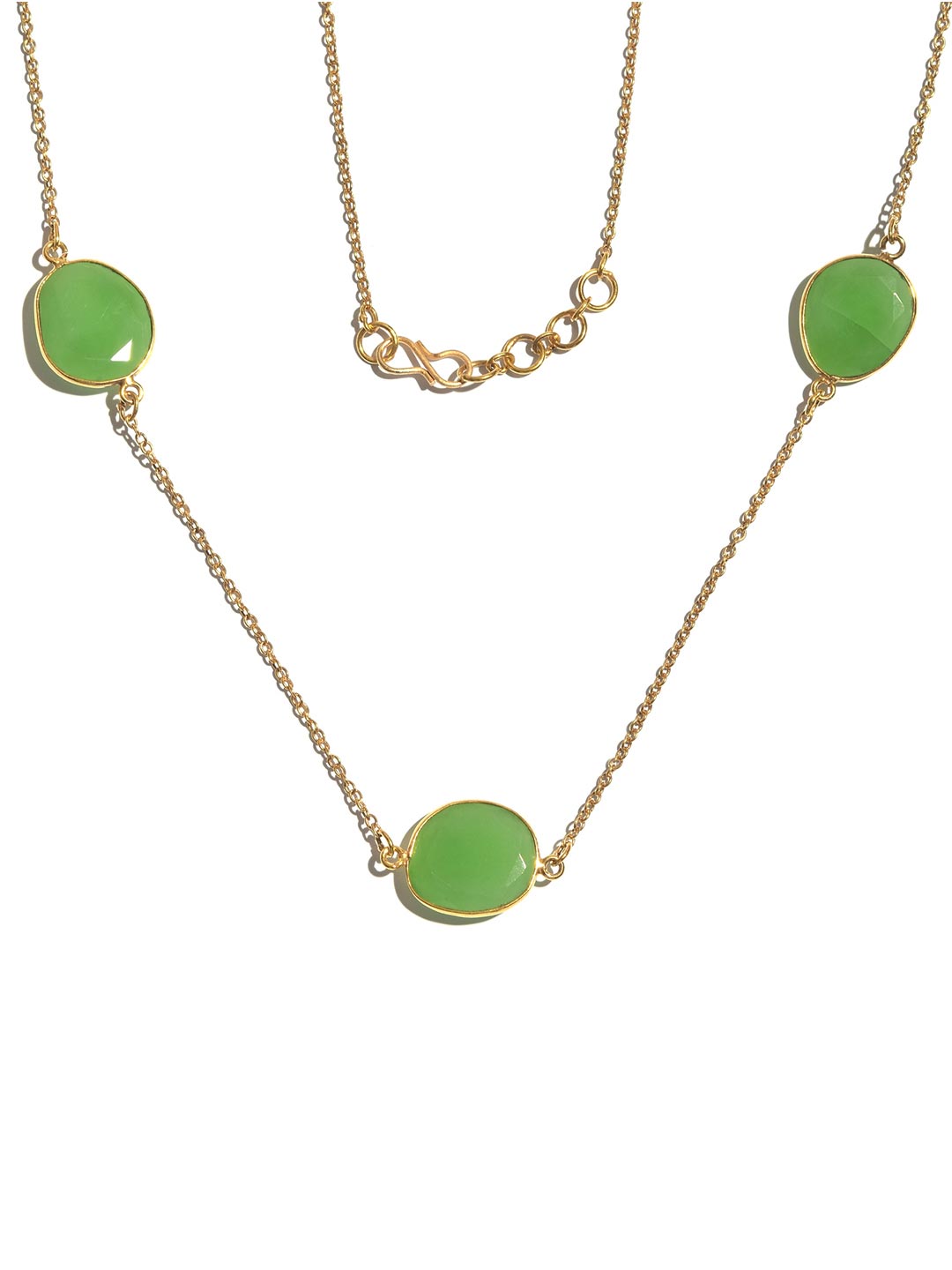 Contemporary Western Style Colored Stone Necklace