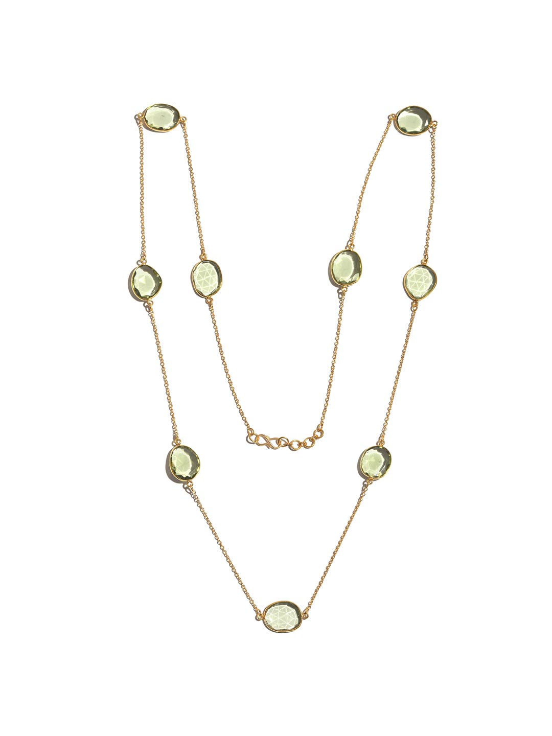 Contemporary Western Style Colored Stone Necklace