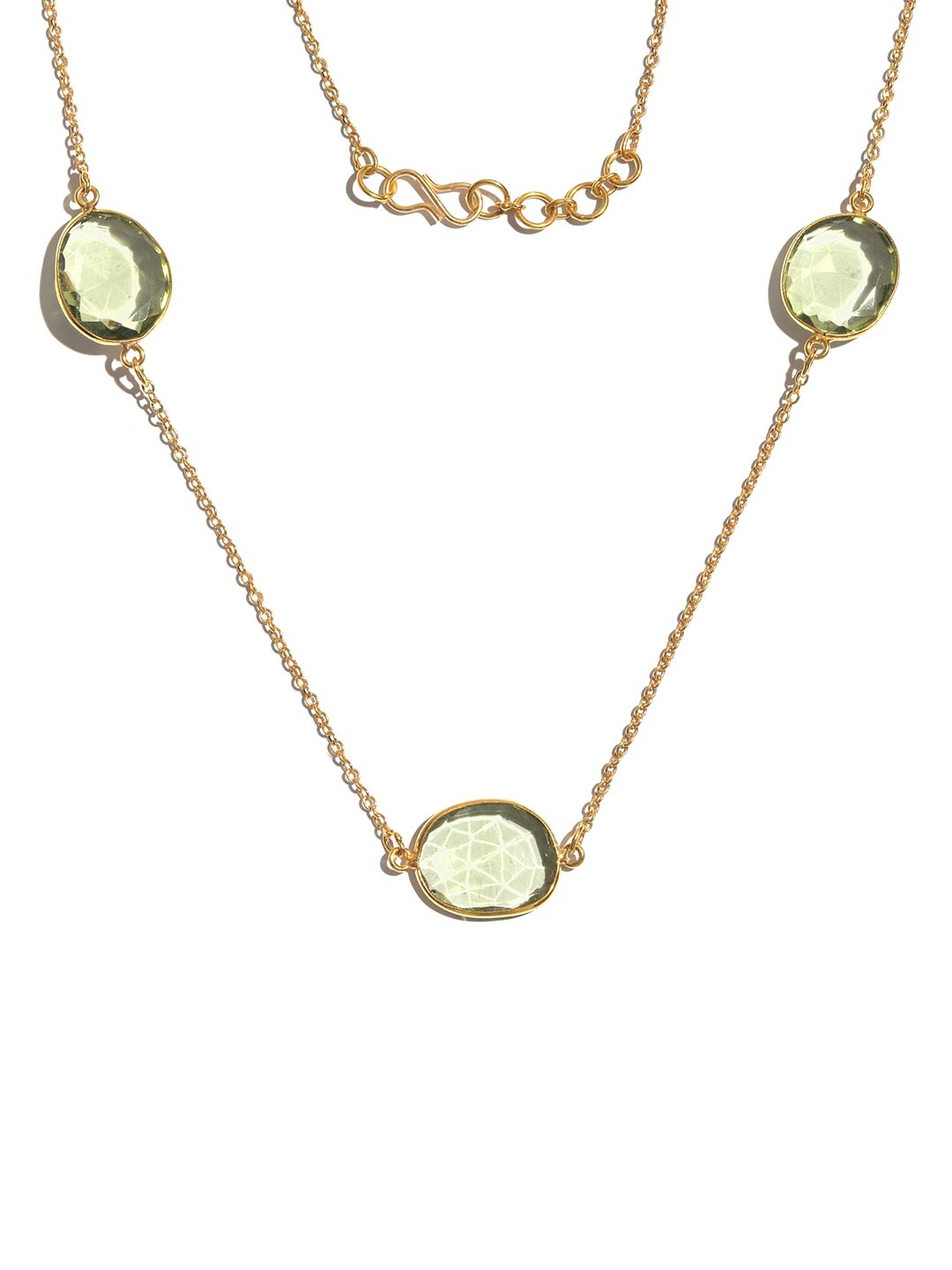 Contemporary Western Style Colored Stone Necklace