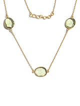 Contemporary Western Style Colored Stone Necklace