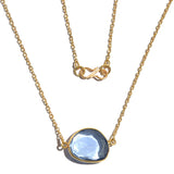 Contemporary Western Style Colored Stone Necklace