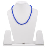 Single Stranded Classic Blue Beaded Necklace