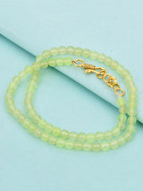 Single Stranded Classic Green Beaded Necklace