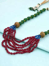 Traditional Multi Colored Stone Antique Necklace
