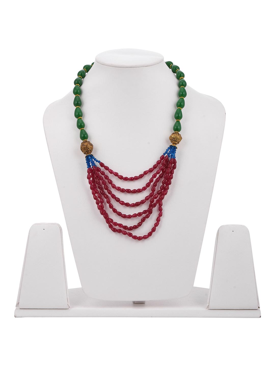 Traditional Multi Colored Stone Antique Necklace
