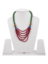 Traditional Multi Colored Stone Antique Necklace