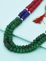 Classic Multi Colored Stone Beaded Necklace