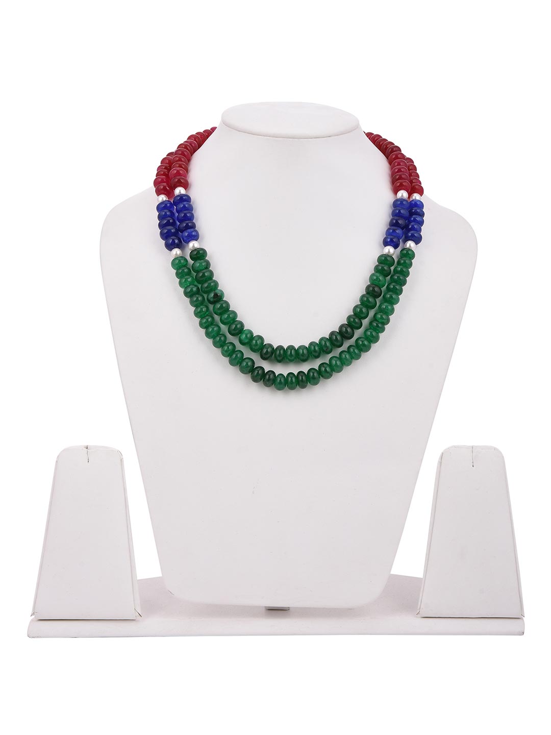 Classic Multi Colored Stone Beaded Necklace