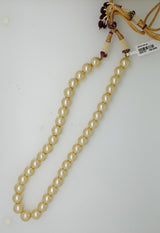 Single Stranded Classic Golden Pearls Necklace