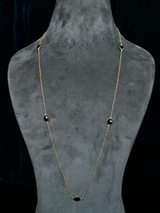 Contemporary Western Style Colored Stone Necklace