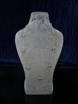 Contemporary Western Style Colored Stone Necklace