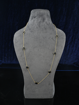 Contemporary Western Style Colored Stone Necklace