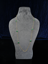 Contemporary Western Style Colored Stone Necklace