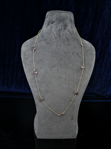 Contemporary Western Style Colored Stone Necklace