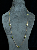 Contemporary Western Style Colored Stone Necklace