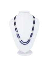 Classic Bi Stranded Iolite and MoonStone Necklace