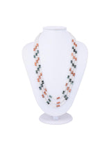 Classic Multi Colored Stones Multi Stranded Necklace