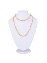 Classic Single Strand knotted Citrine Tassled Long Necklace