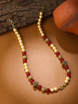 Traditional Antique Bead String Necklace