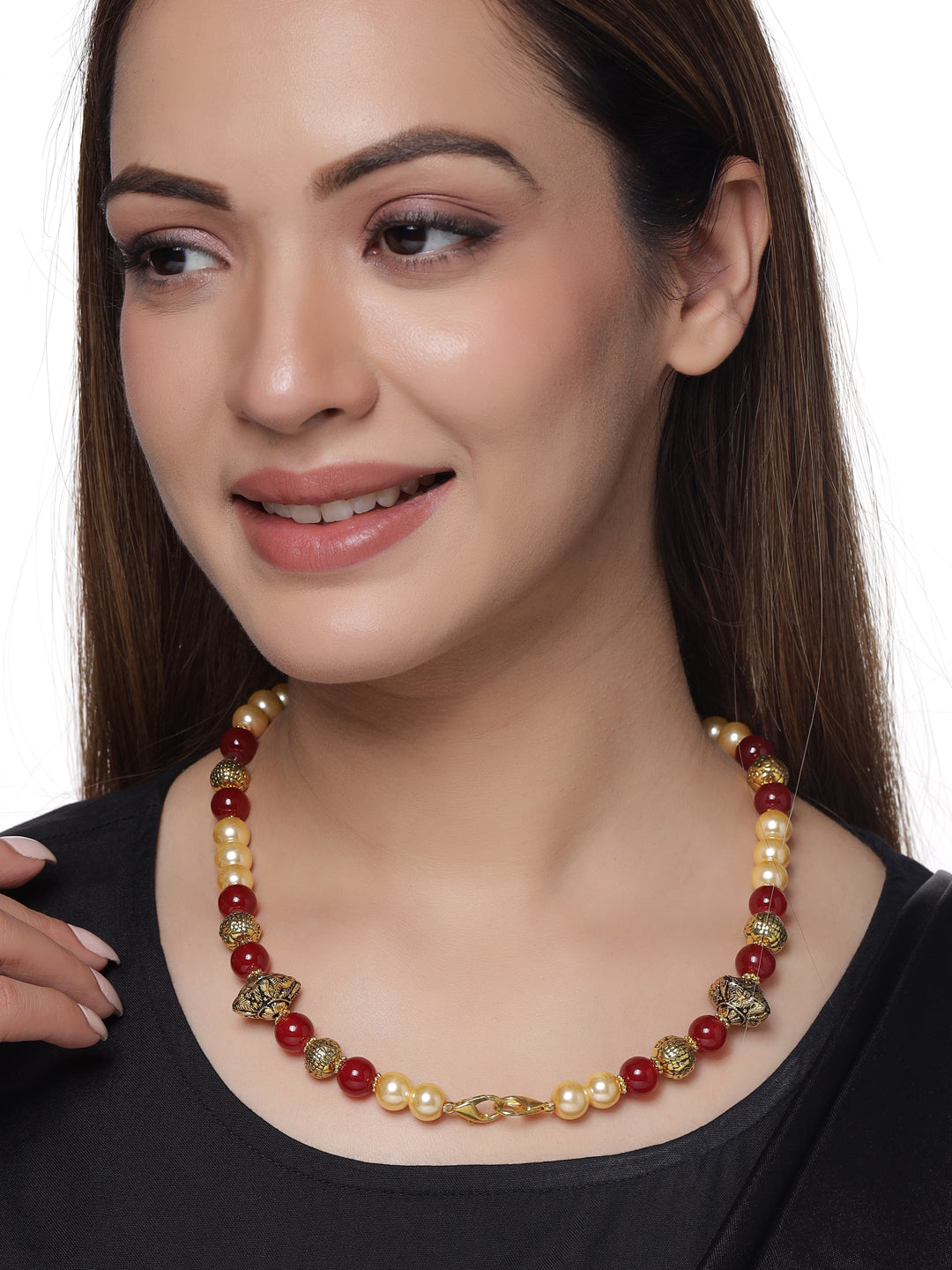 Traditional Antique Bead String Necklace