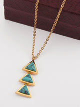 Geometric Triangles Chains Necklace
