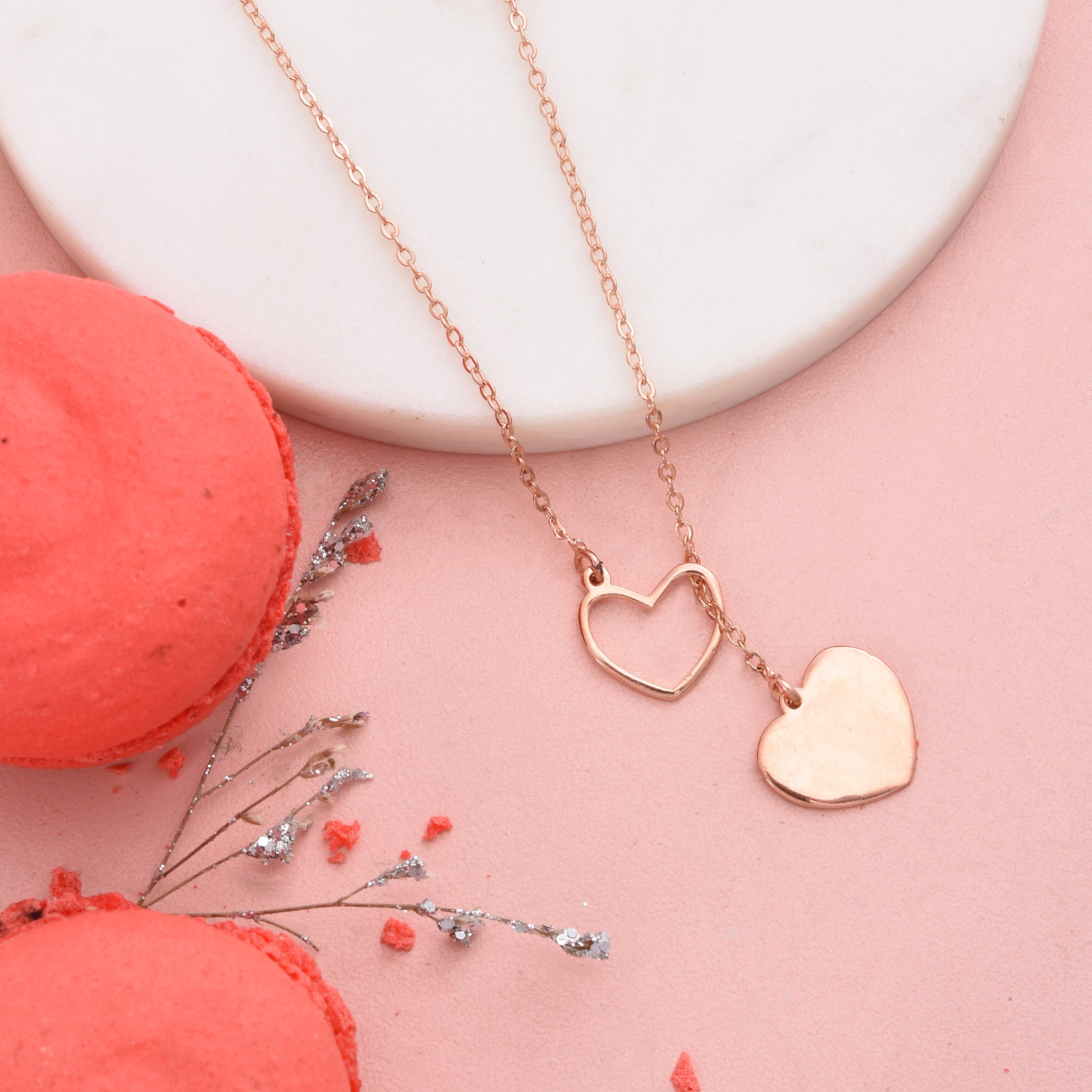 Heart and Chains Western Necklace