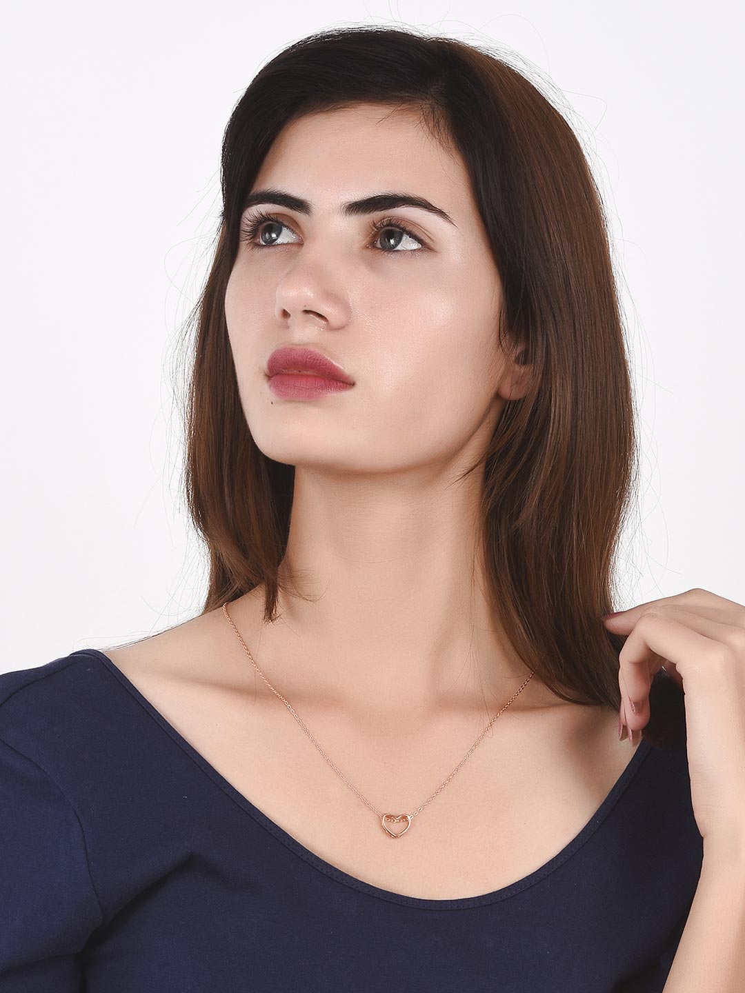 Open Heart Chains Western Necklace