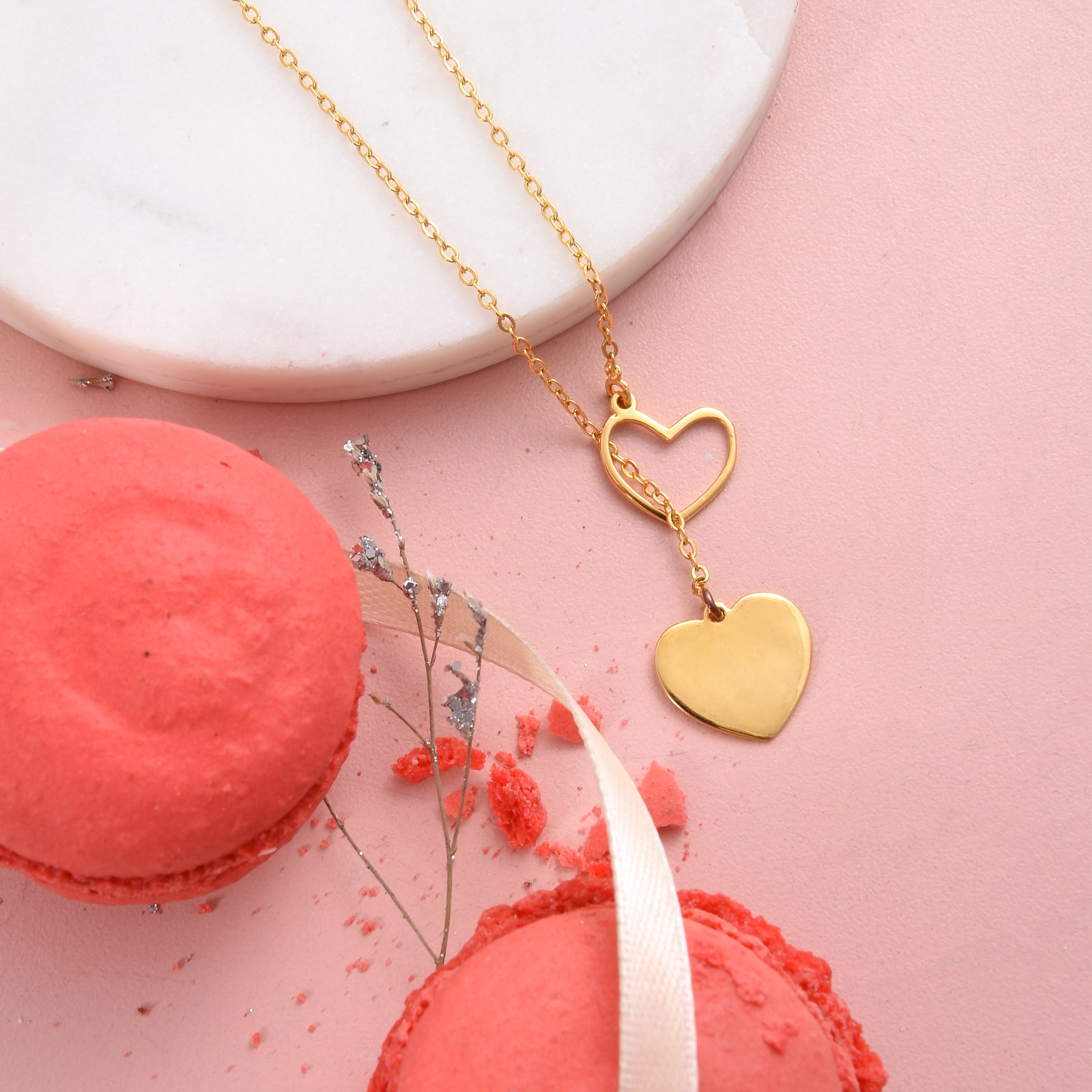 Heart and Chains Western Necklace