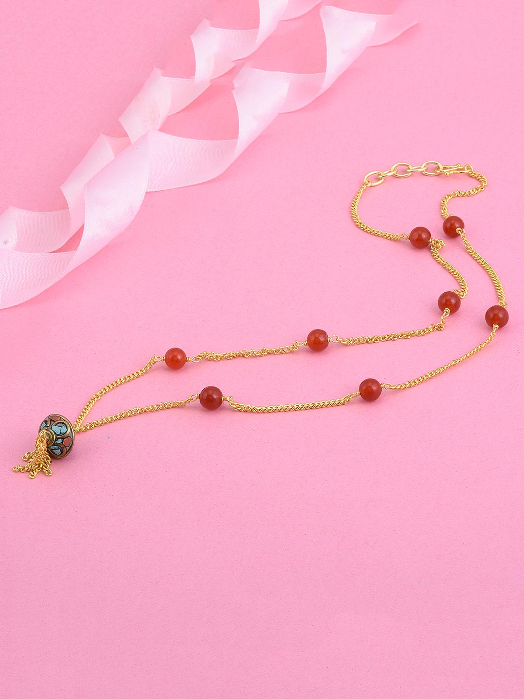 Tibeti Style Indo Western Chain Necklace