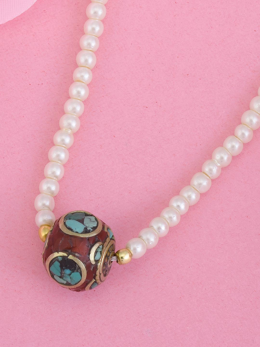 Tibeti Style Indo Western Pearls Necklace