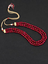 Classic Red Stones Beaded Necklace