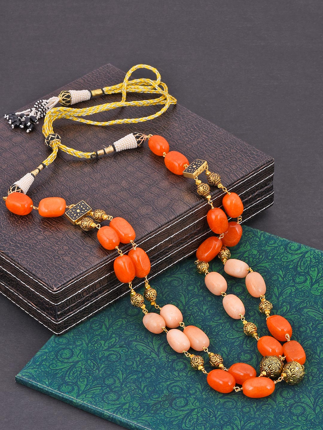 Traditional Antique Bead String Necklace