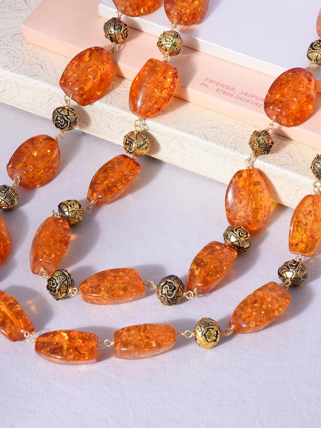 Traditional Antique Bead String Necklace