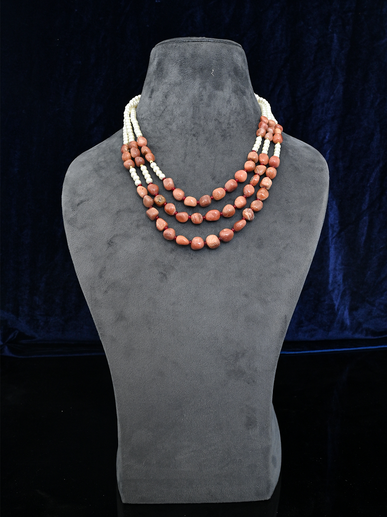 Royal Treasures Amber Inspired Coloured Stones Necklace