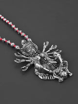 Old Silver Red Mahagauri Necklace