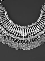Old Silver Tribal Coin Necklace