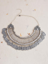 Old Silver Tribal Coin Necklace