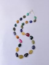Amorphus Multi Precious Stones Necklace
