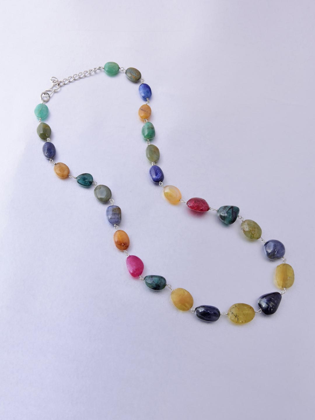 Amorphus Multi Precious Stones Necklace