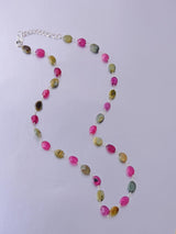 Delicate Fineries Ruby and Cats Eye Precious Stones Necklace