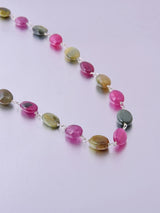 Delicate Fineries Ruby and Cats Eye Precious Stones Necklace
