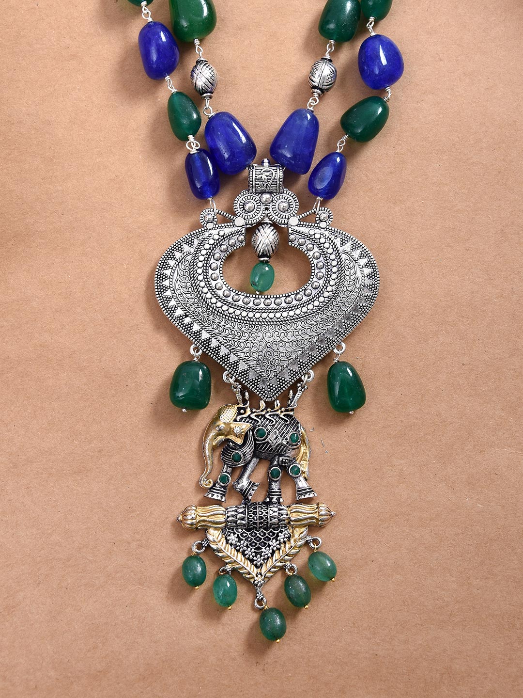 Animals Old Silver Traditional Necklace