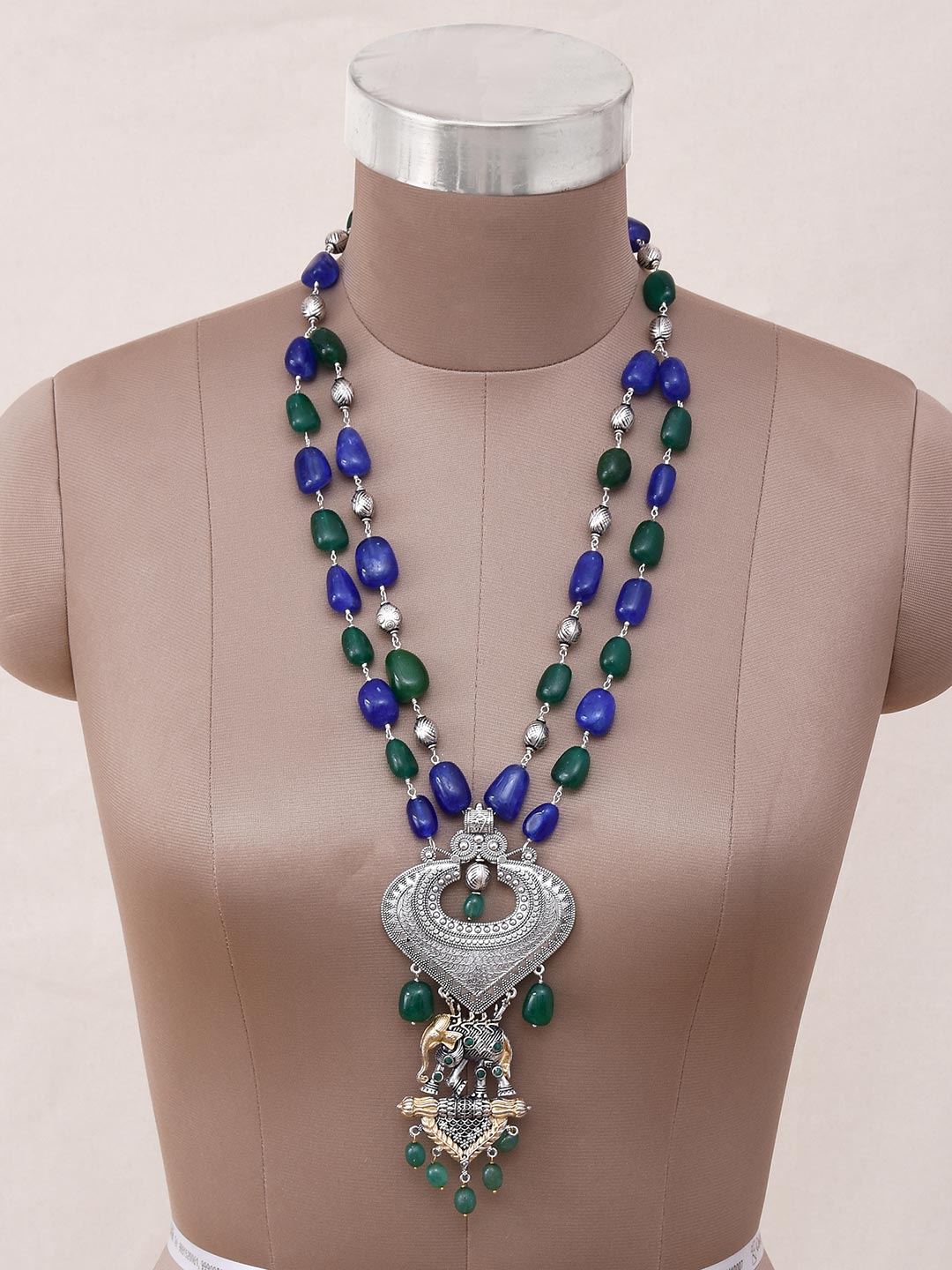 Animals Old Silver Traditional Necklace