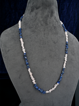 Rose Quartz and Lapis Necklace