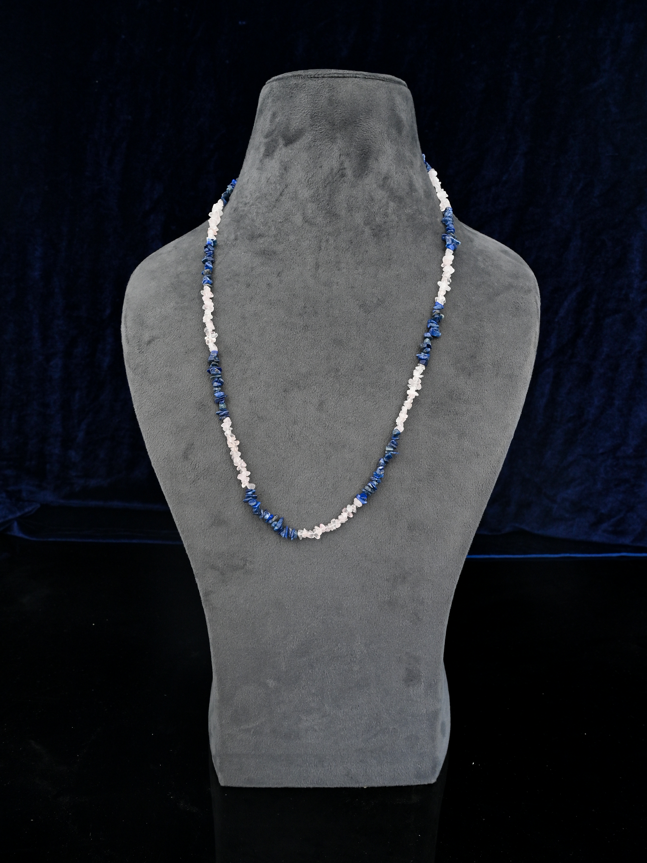 Rose Quartz and Lapis Necklace